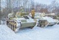 Ussian tanks of world war II t-70 and su-76