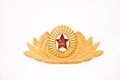 USSR Army officer cap badge Royalty Free Stock Photo