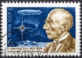 USSR-CIRCA 1972. Postage stamp printed in the USSR, featuring R. Amundsen Polar explorer, circa 1972.