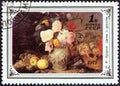 USSR - CIRCA 1979: A stamp printed in USSR shows Flowers and Fruits Ivan Fomich Khrutsky, circa 1979.