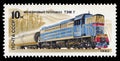 USSR - CIRCA 1982: A stamp printed in USSR, shows a Diesel locomotive T3M 7, Issued on 1982-05-20, series of images