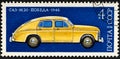 USSR - CIRCA 1976: A stamp printed in USSR shows GAZ-M20 Pobeda Victory , made in 1946, development of Russian Royalty Free Stock Photo