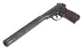 USSR Makarov pistol with silencer Royalty Free Stock Photo