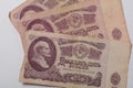 USSR money. Bill of twenty five rubles. Royalty Free Stock Photo