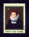 USSR postage stamp Portrait of a Chambermaid of Infanta Isabella by Peter Paul Rubens