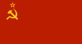 Ussr Red Soviet Union Flag. Vector Royalty Free Stock Photo