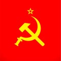 Ussr sickle and hammer soviet russia union symbol Royalty Free Stock Photo