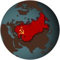ussr view from space Royalty Free Stock Photo
