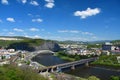 Usti nad Labem city from Vetruse castle Royalty Free Stock Photo