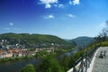 Usti nad Labem city from Vetruse castle Royalty Free Stock Photo