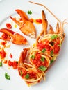 Ustic italian lobster spaghetti