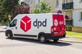 Ustka, Poland - 25.06.2024 - DPD in Ustka courier company car Royalty Free Stock Photo