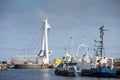 Ustka port view Royalty Free Stock Photo