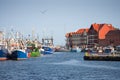 Ustka port view Royalty Free Stock Photo
