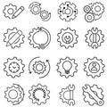 ?ustomisation vector icon set. customize illustration sign collection. mechanical symbol. settings logo. Option mark.