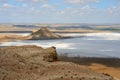 On the Ustyurt Plateau. Karyndzharyk hollow. Royalty Free Stock Photo