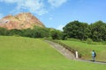 Usu-zan mountain, active volcano near Toya lake, Hokkaido, Japan