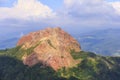 Usu-zan mountain, active volcano near Toya lake, Hokkaido, Japan