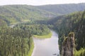 Usva River in Perm Krai, Russia