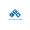USX letter logo design on white background. USX creative initials letter logo concept. USX letter design Royalty Free Stock Photo