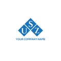 USZ letter logo design on white background. USZ creative initials letter logo concept. USZ letter design.USZ letter logo design on Royalty Free Stock Photo