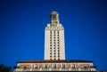 UT Tower Clock Tower Landmark of Austin Texas University Blue Sky Background Royalty Free Stock Photo