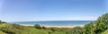 Utah Beach is one of the five Landing beaches in the Normandy landings on 6 June 1944, during World War II. panoramic