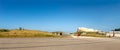 Utah Beach is one of the five Landing beaches in the Normandy landings on 6 June 1944, during World War II. panoramic