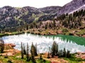 Utah Canyon Hiking Trail towards the Wasatch Mountains Royalty Free Stock Photo