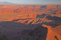 Deep valley of Canyonlands in the lands of Utah. Royalty Free Stock Photo