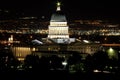 Utah Capitol Building @ Night Royalty Free Stock Photo