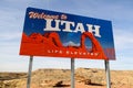 Utah sign Royalty Free Stock Photo