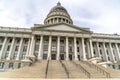 Utah State Capital building with stairs leading to the pedimented entrance Royalty Free Stock Photo