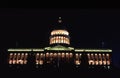 Utah State Capitol Building at night Royalty Free Stock Photo