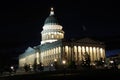 Utah State Capitol at Night Royalty Free Stock Photo