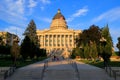 Utah State Capitol with warm evening light, Salt Lake City Royalty Free Stock Photo