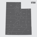 Utah counties map