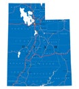 Utah state political map