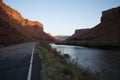 Utah State Route 128 at Arches National Park Royalty Free Stock Photo