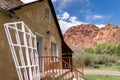 Gifford House, known for its famous pies at Captiol Reef National Park on a cloudy spring day Royalty Free Stock Photo