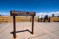 Tourists enjoy the scenic view at Ponderosa Point in Bryce Canyon National Park Royalty Free Stock Photo