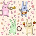 ÃÂ¡ute bunnies seamless pattern