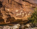 Ute Indian Petroglyphs Delicate Arch Arches National Park Moab Utah Royalty Free Stock Photo