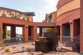 Ute Mountains Casino and Hotel decoration and fountain at the building entrance