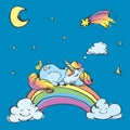 ÃÂ¡ute Unicorn sleep on the rainbow