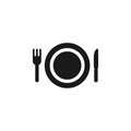 Utensil icon vector illustration. Vector utensil simple flat line style Royalty Free Stock Photo