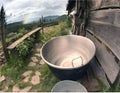 Utensils for sheep cheese in the Carpathians