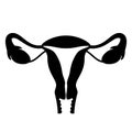 Uterus silhouette icon