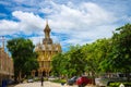 UTHAI THANI PROVINCE, THAILAND - August, 2016: Wat Tha Sung Castle  or Wat Chantharam Royalty Free Stock Photo