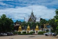 UTHAI THANI PROVINCE, THAILAND - August, 2016: Wat Tha Sung Castle  or Wat Chantharam Royalty Free Stock Photo